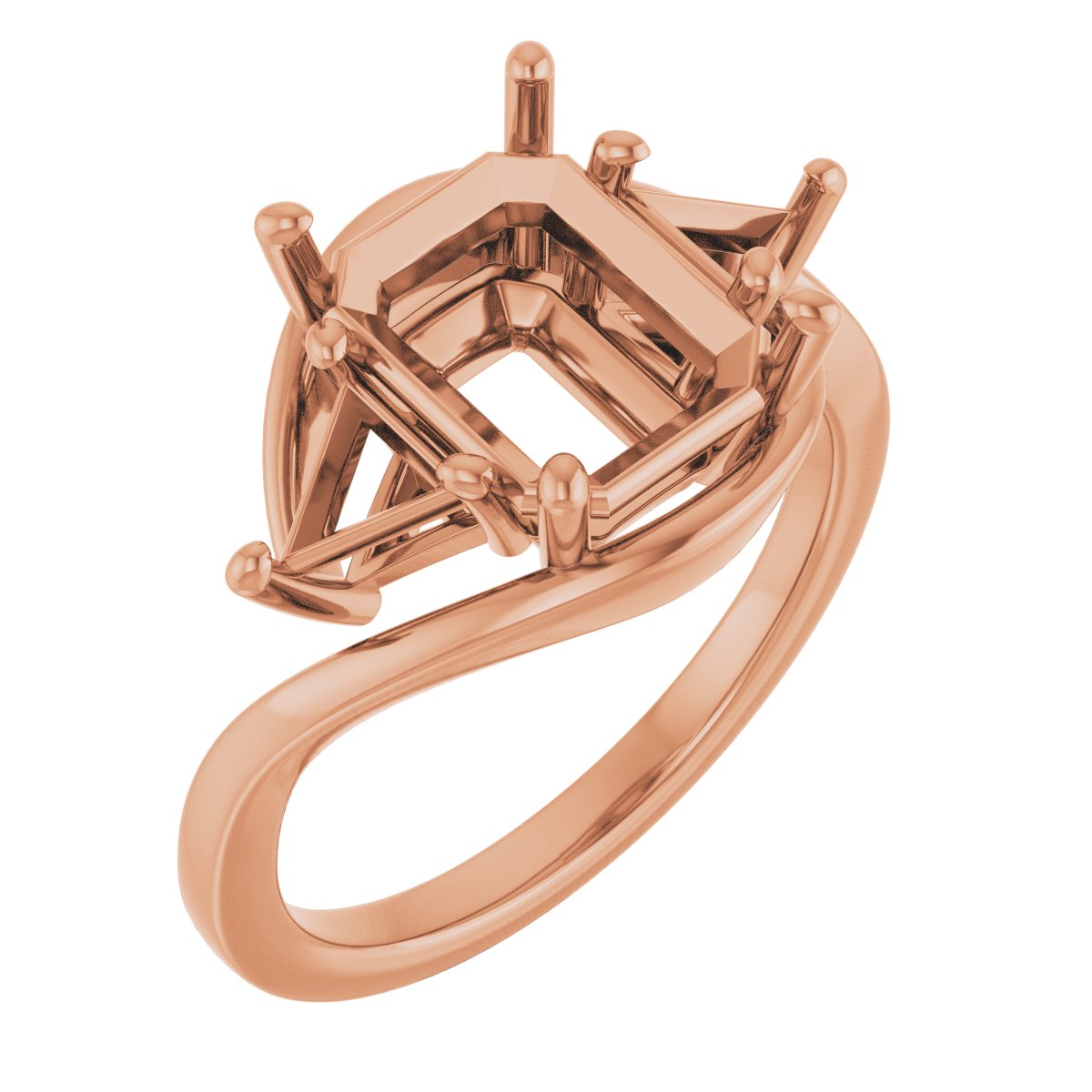 Three-Stone Bypass Engagement Ring
