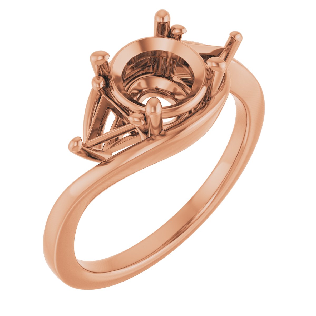 Three-Stone Bypass Engagement Ring