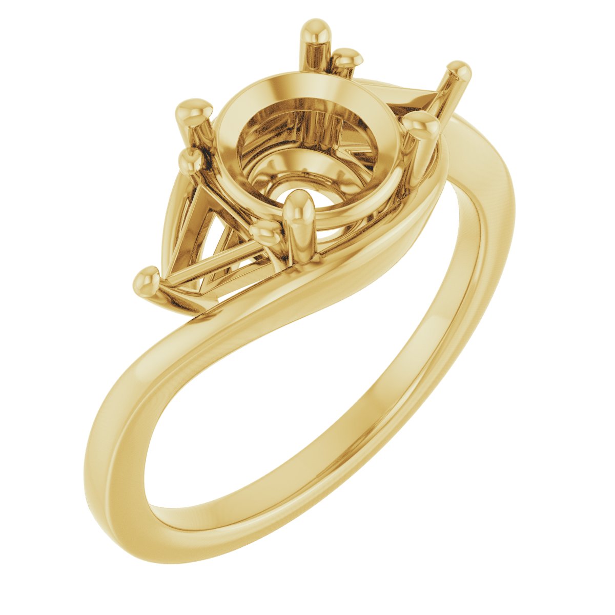 Three-Stone Bypass Engagement Ring
