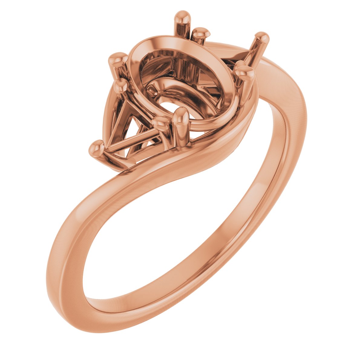Three-Stone Bypass Engagement Ring