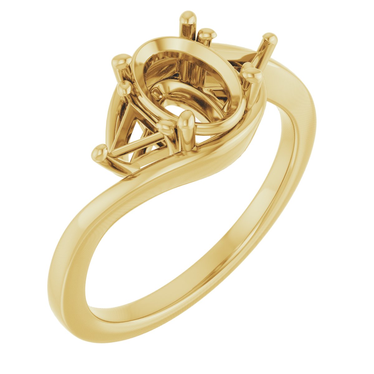 Three-Stone Bypass Engagement Ring