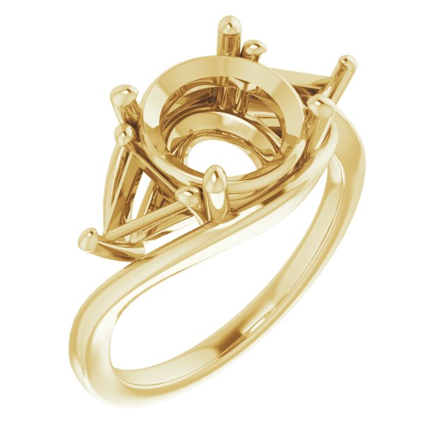 Three-Stone Bypass Engagement Ring