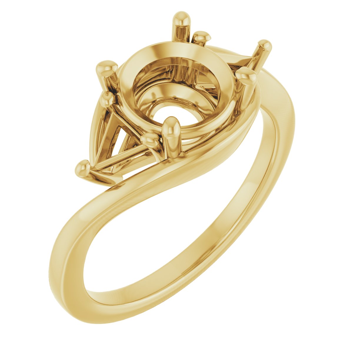 Three-Stone Bypass Engagement Ring