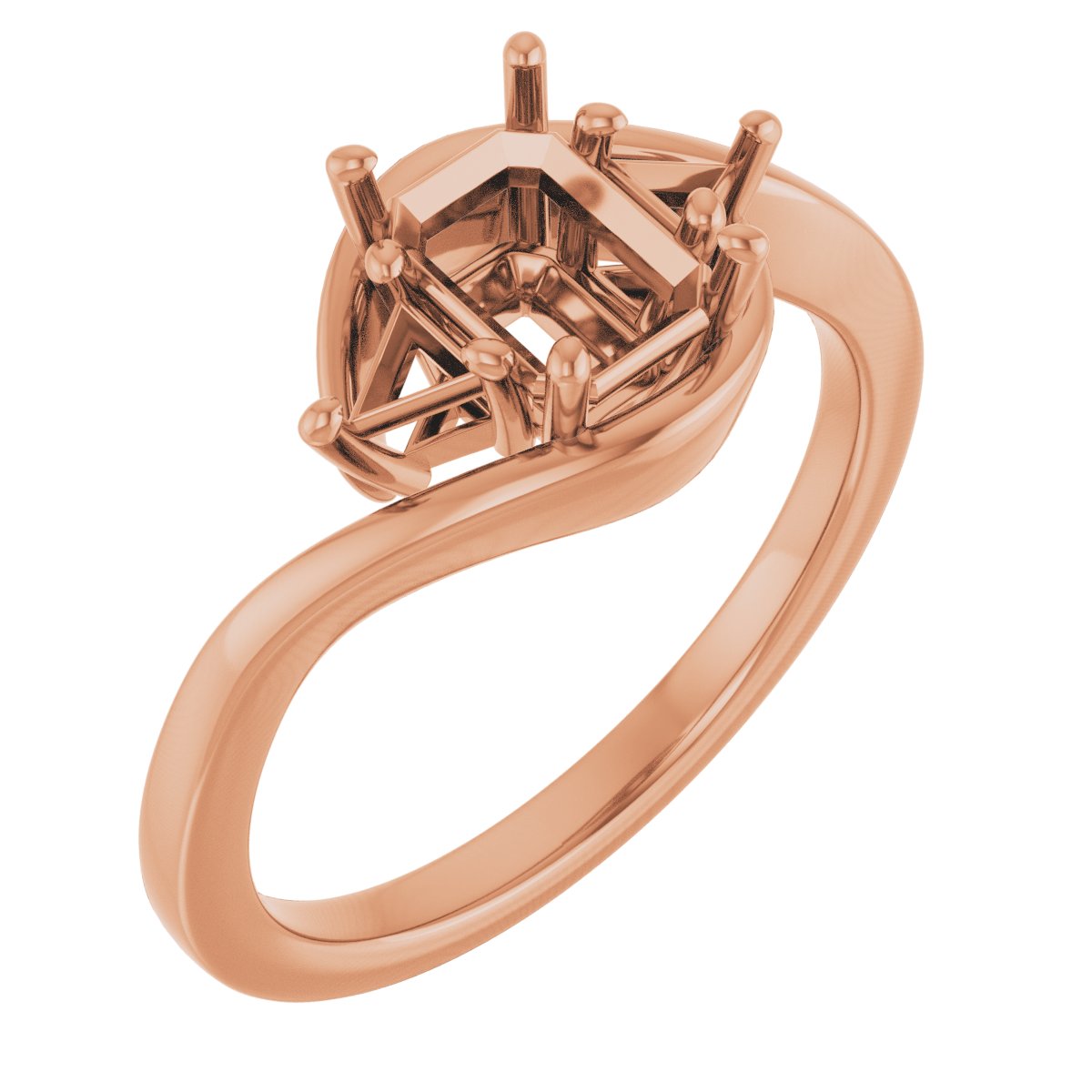 Three-Stone Bypass Engagement Ring