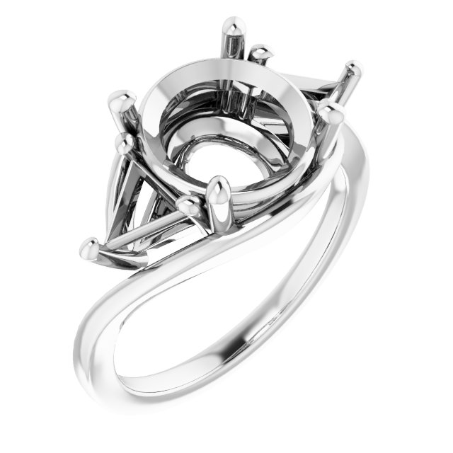 Three-Stone Bypass Engagement Ring