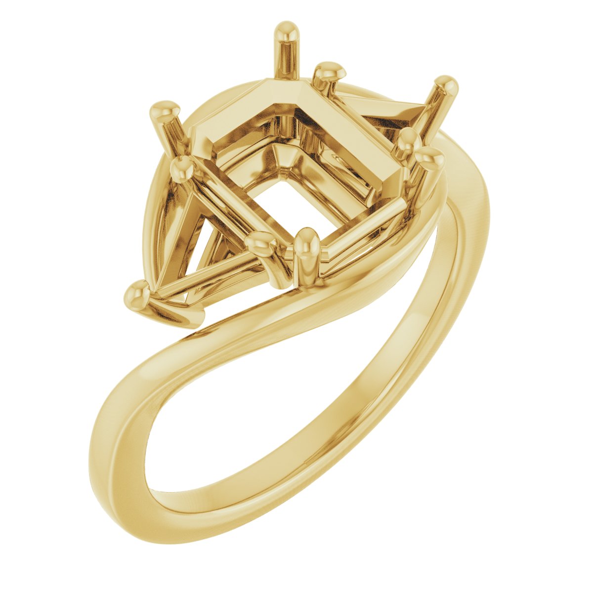 Three-Stone Bypass Engagement Ring