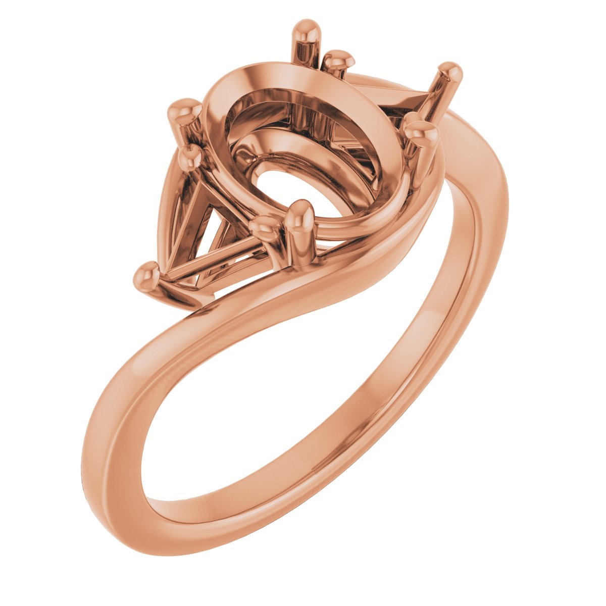 Three-Stone Bypass Engagement Ring