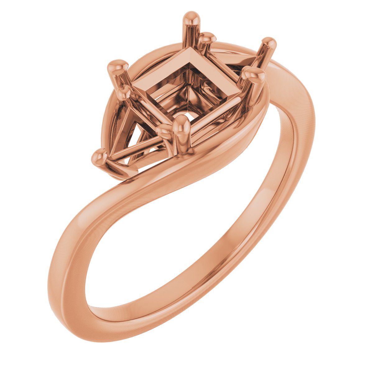 Three-Stone Bypass Engagement Ring