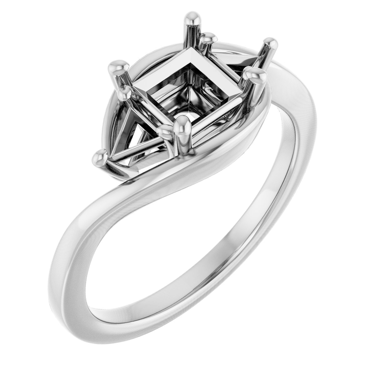 Three-Stone Bypass Engagement Ring