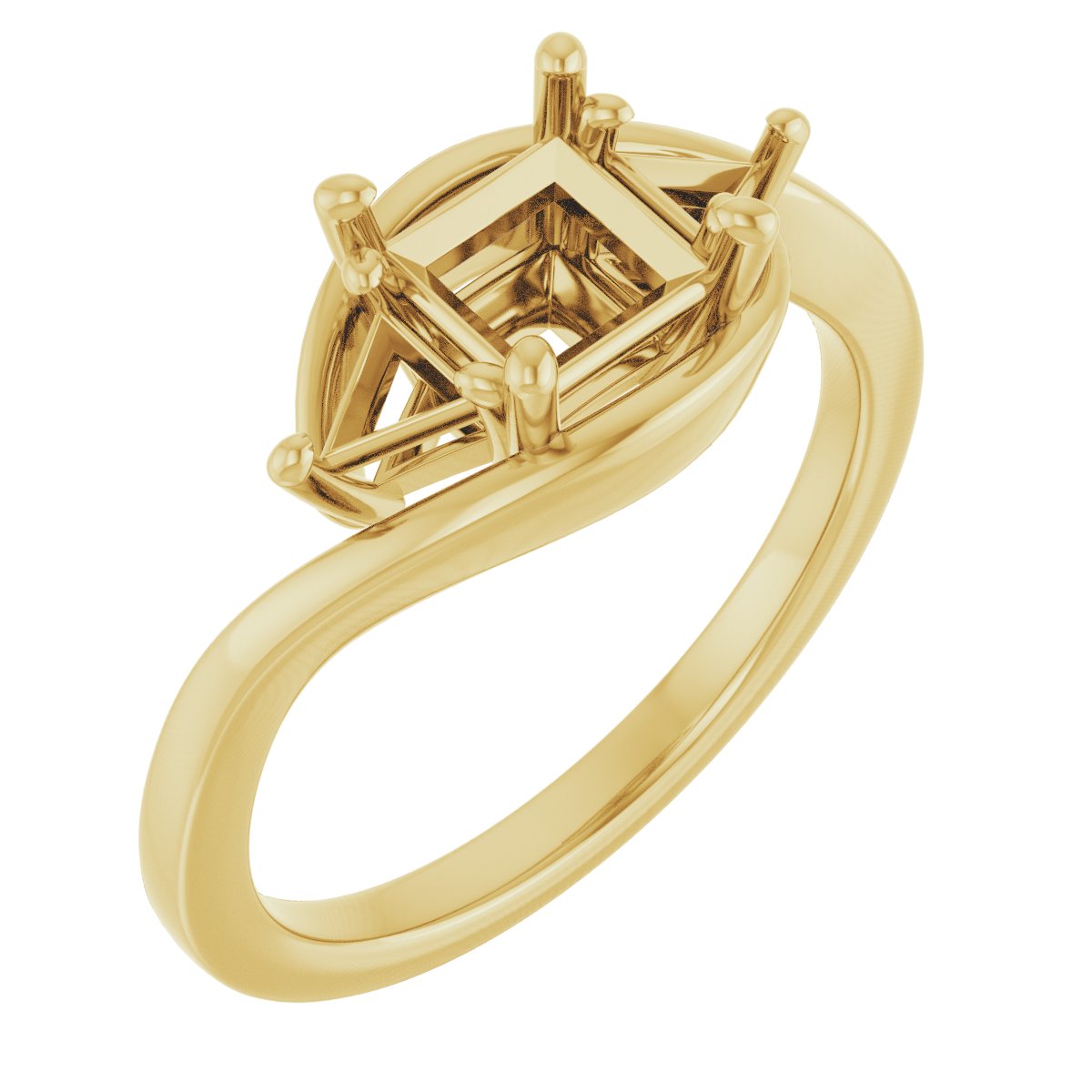 Three-Stone Bypass Engagement Ring