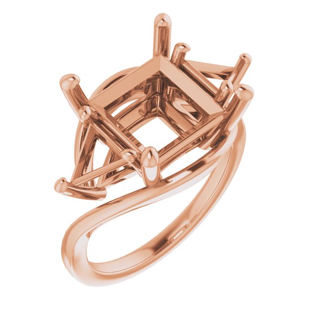Three-Stone Bypass Engagement Ring