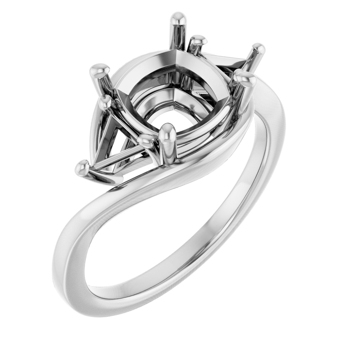 Three-Stone Bypass Engagement Ring