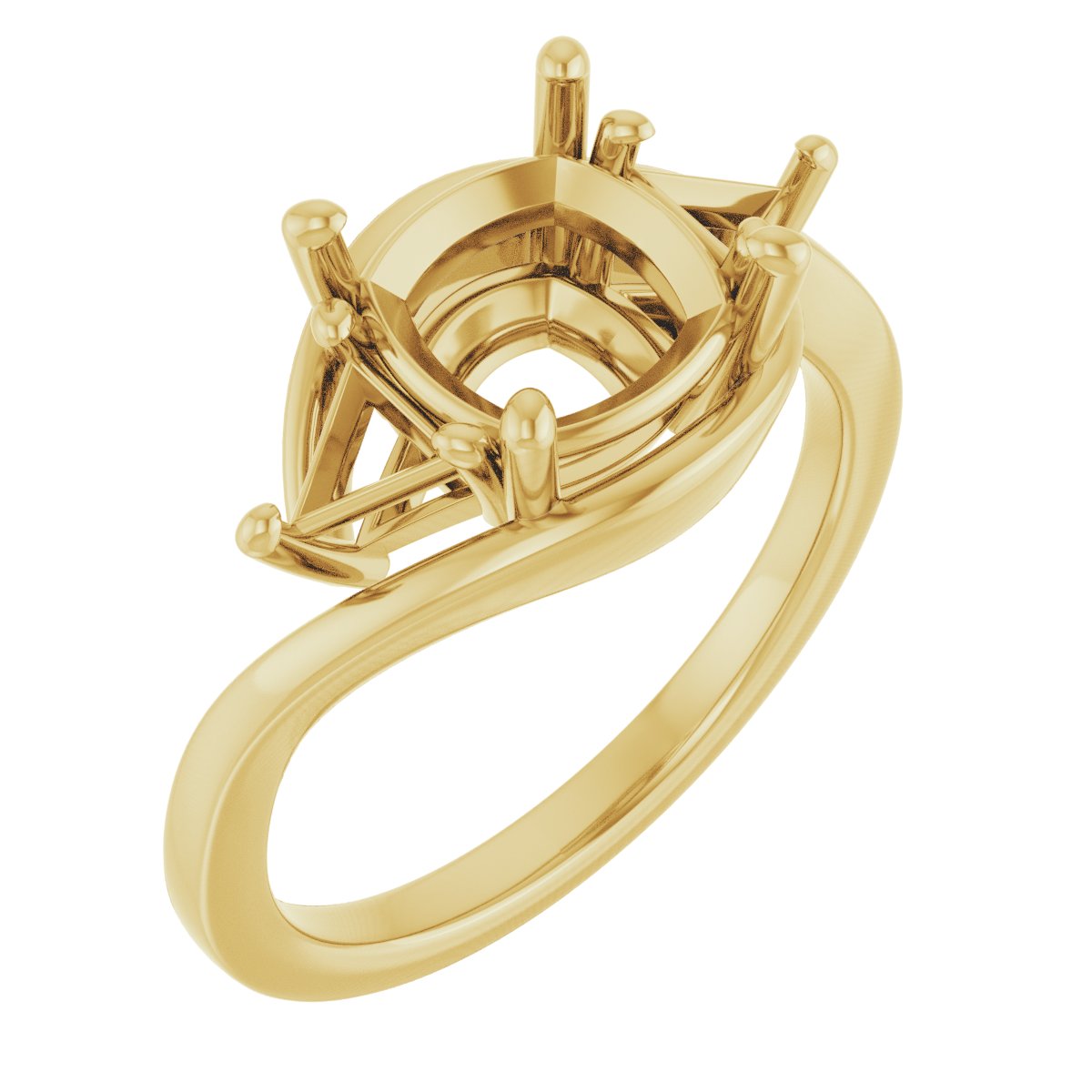Three-Stone Bypass Engagement Ring