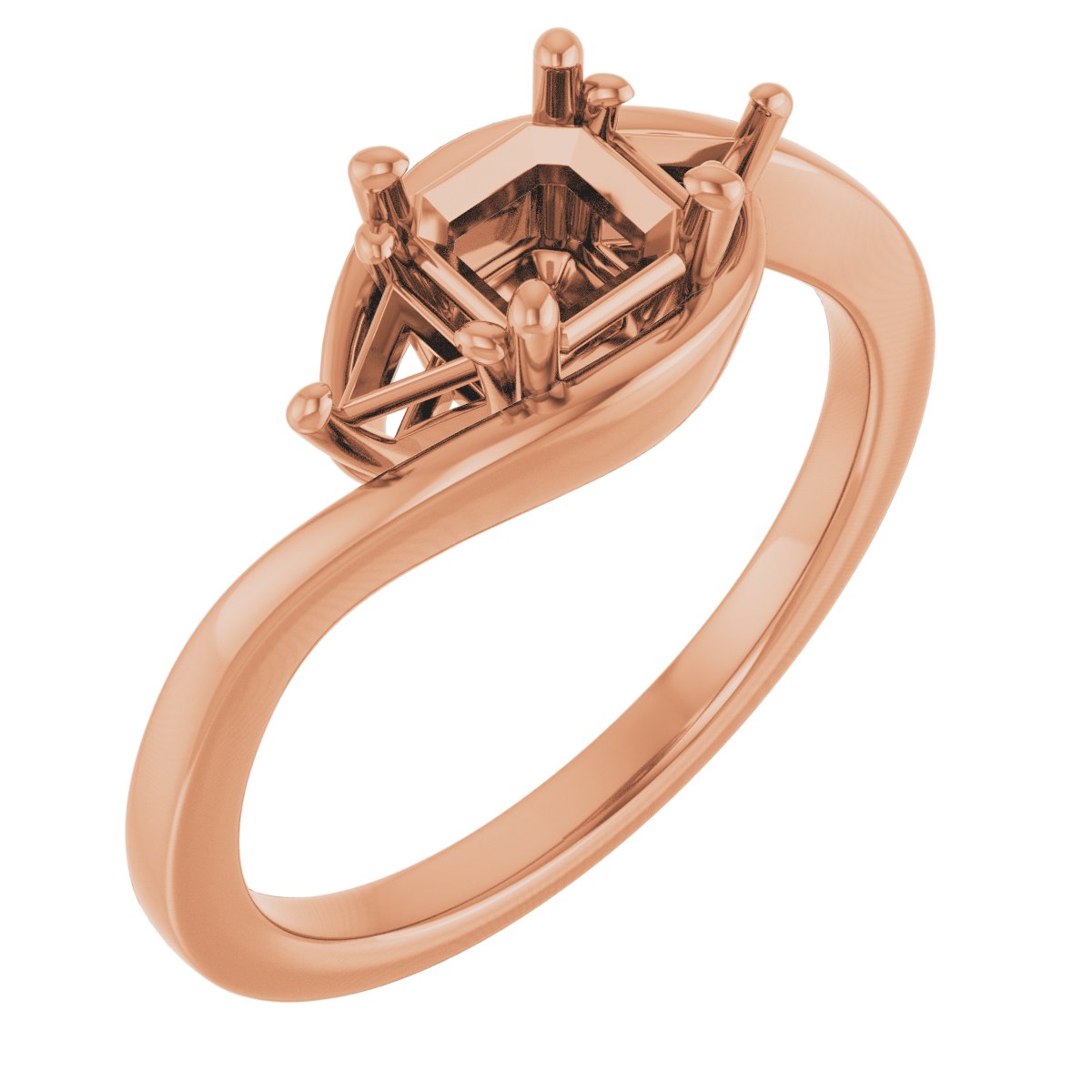 Three-Stone Bypass Engagement Ring