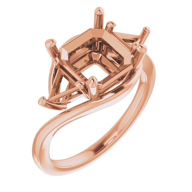 Three-Stone Bypass Engagement Ring