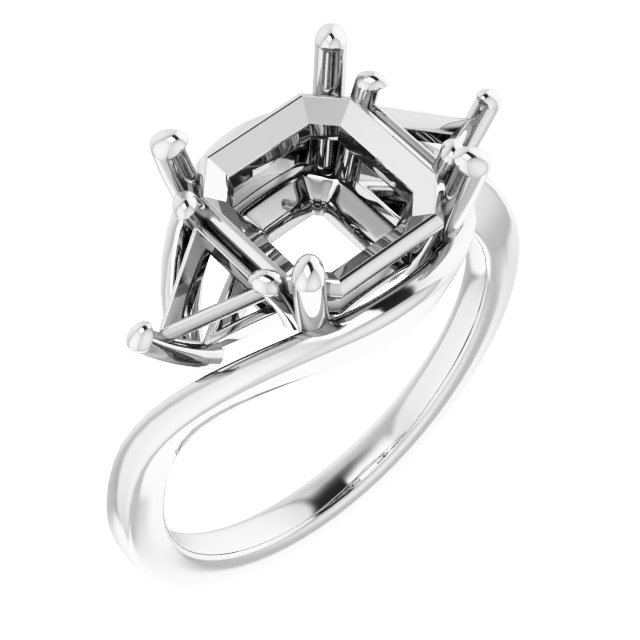 Three-Stone Bypass Engagement Ring