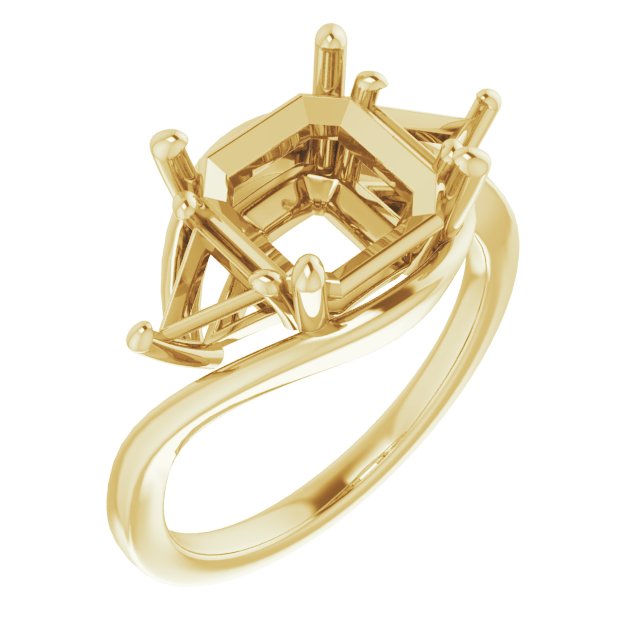 Three-Stone Bypass Engagement Ring