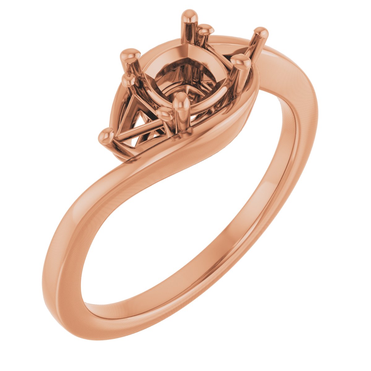 Three-Stone Bypass Engagement Ring