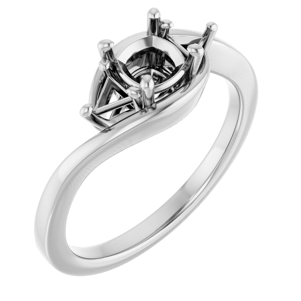 Three-Stone Bypass Engagement Ring