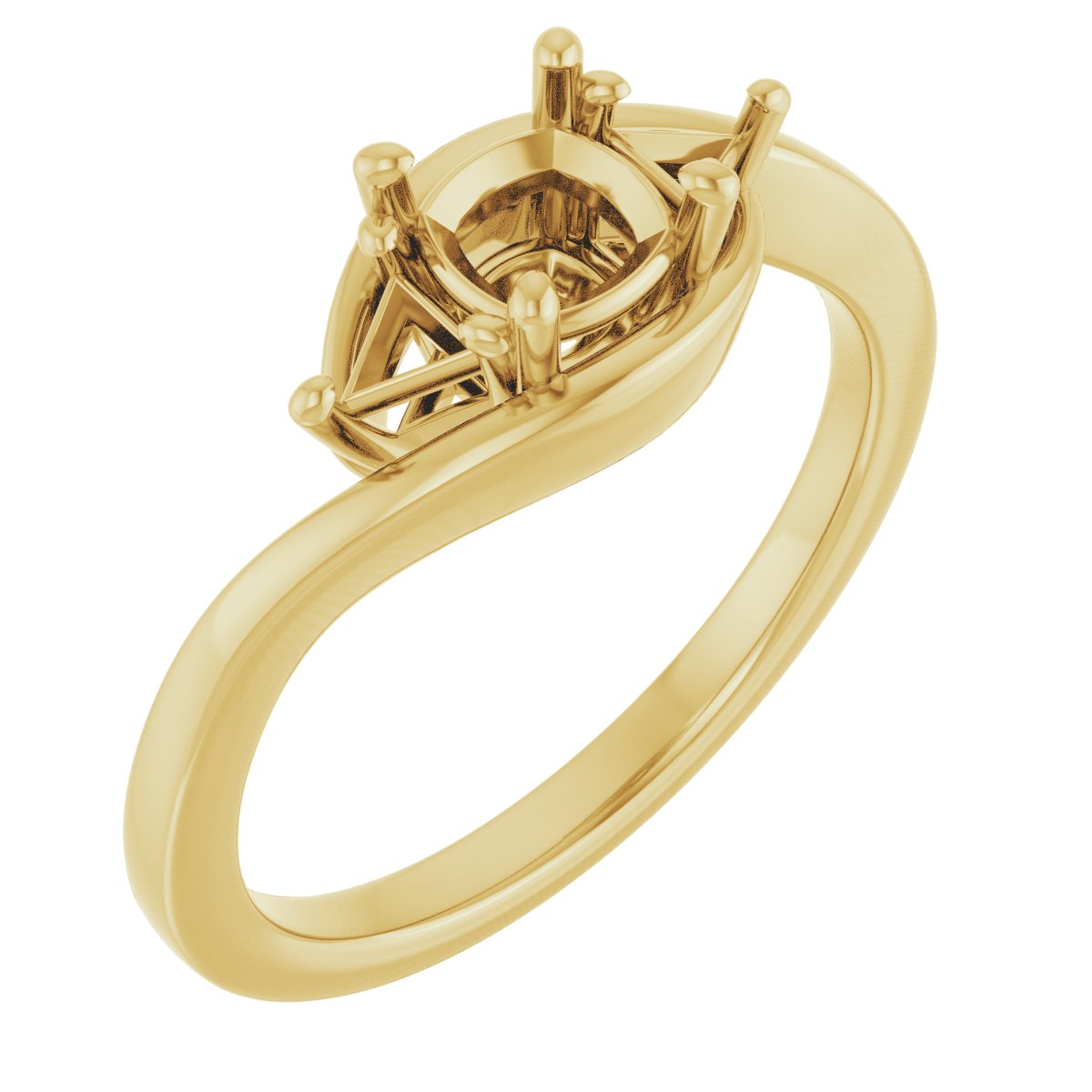 Three-Stone Bypass Engagement Ring