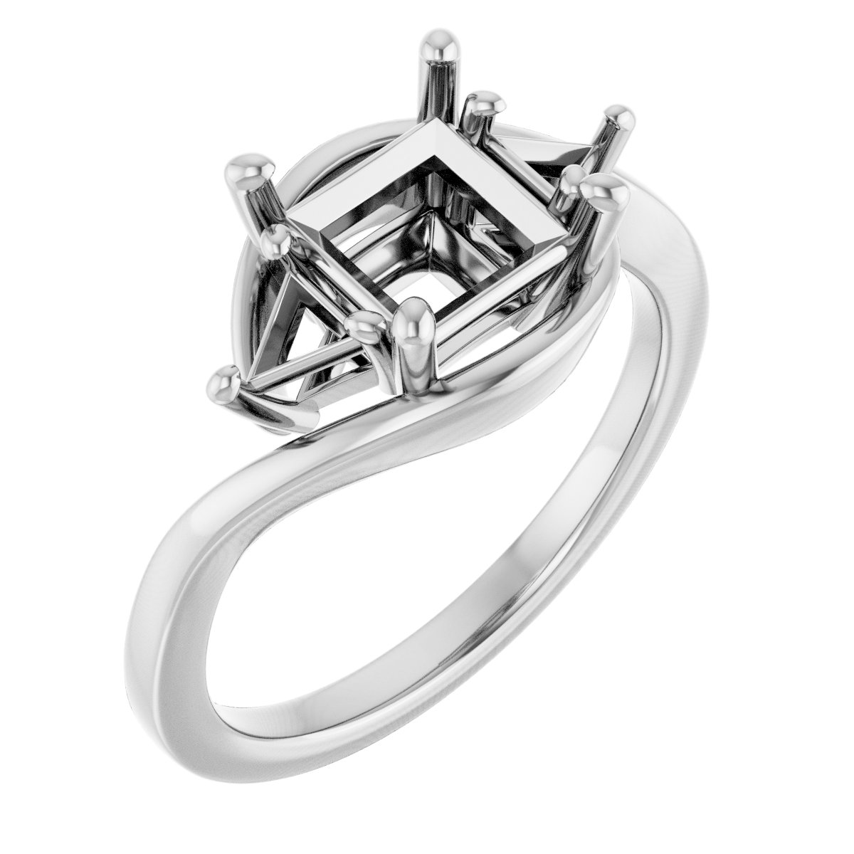 Three-Stone Bypass Engagement Ring