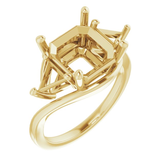 Three-Stone Bypass Engagement Ring