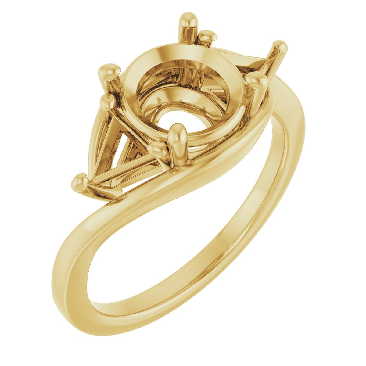 Three-Stone Bypass Engagement Ring