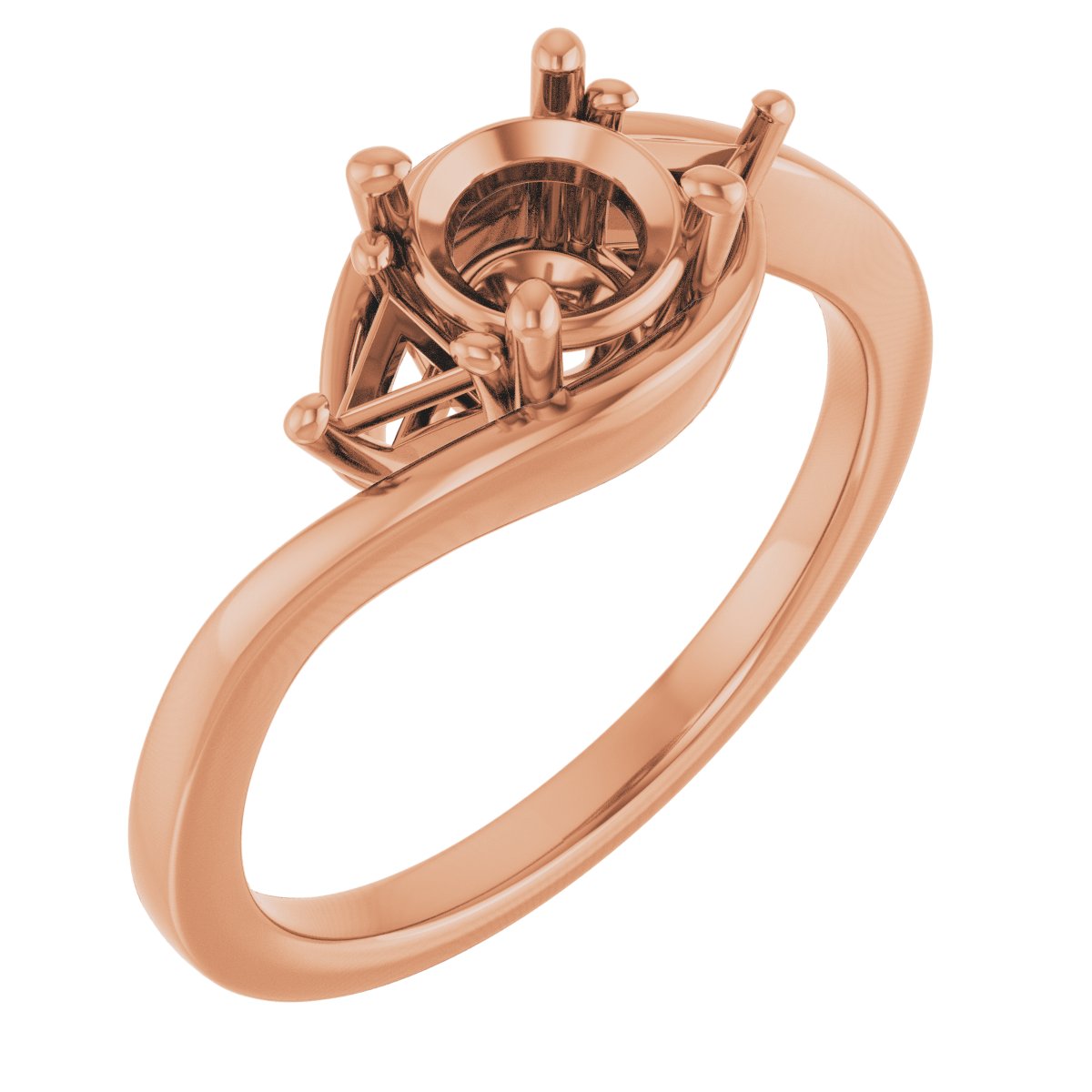 Three-Stone Bypass Engagement Ring