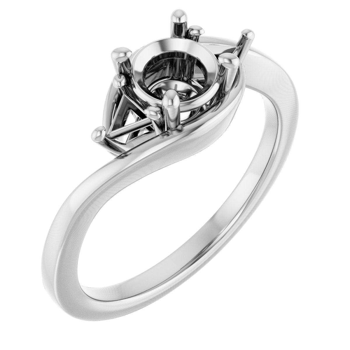 Three-Stone Bypass Engagement Ring