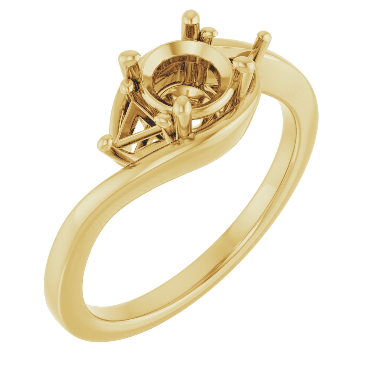 Three-Stone Bypass Engagement Ring