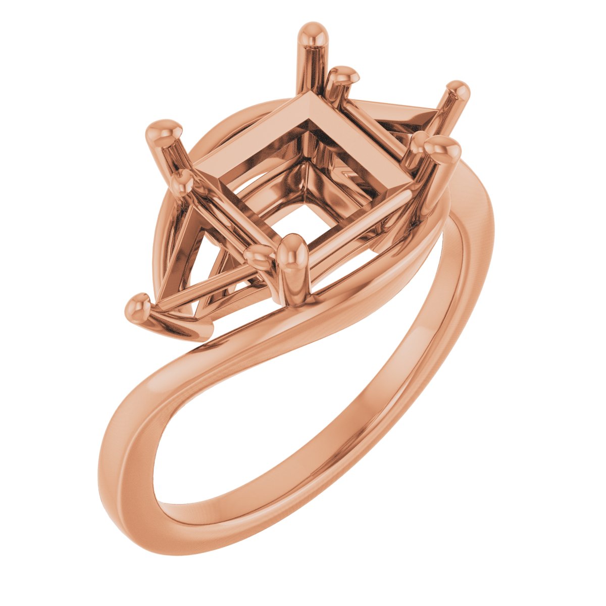 Three-Stone Bypass Engagement Ring
