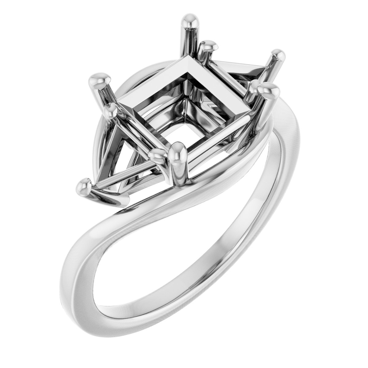 Three-Stone Bypass Engagement Ring