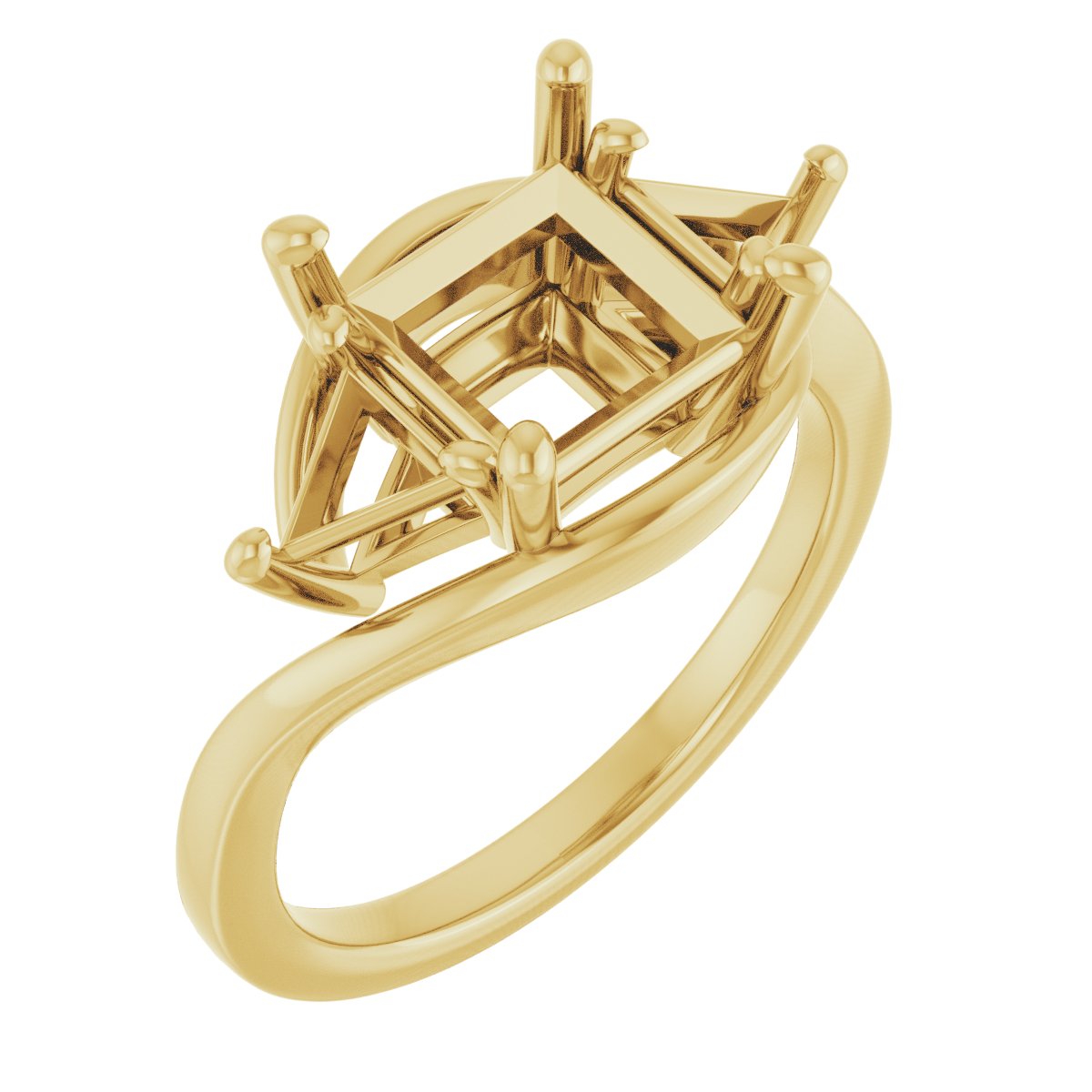 Three-Stone Bypass Engagement Ring