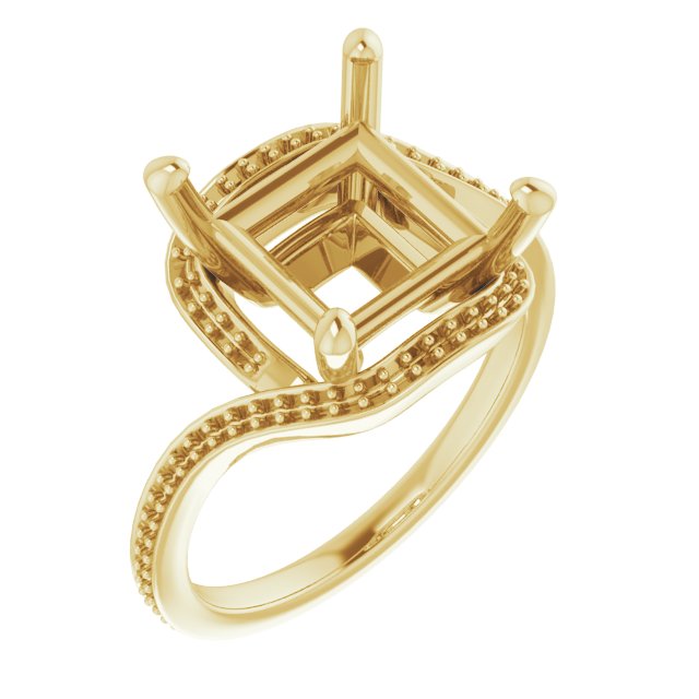Halo-Style Bypass Engagement Ring