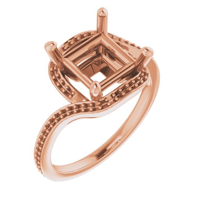 Halo-Style Bypass Engagement Ring