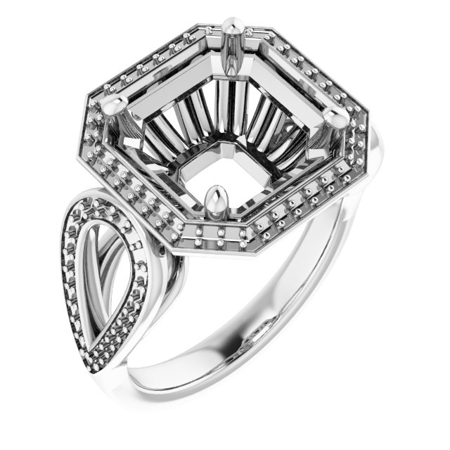 Halo-Style Engagement Ring