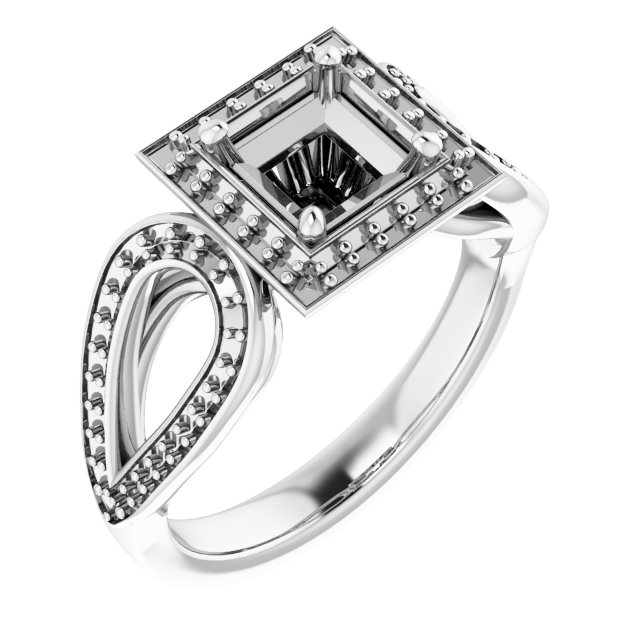 Halo-Style Engagement Ring