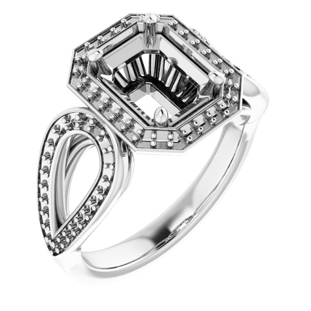 Halo-Style Engagement Ring