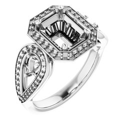 Halo-Style Accented Ring 