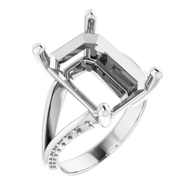 Accented Engagement Ring