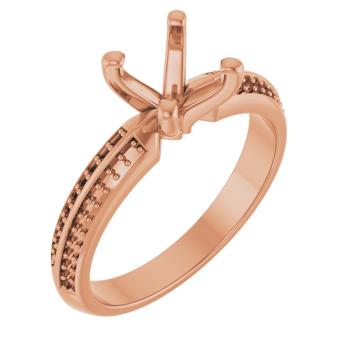 Accented Double-Row Engagement Ring