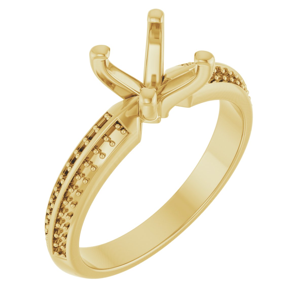 Accented Double-Row Engagement Ring