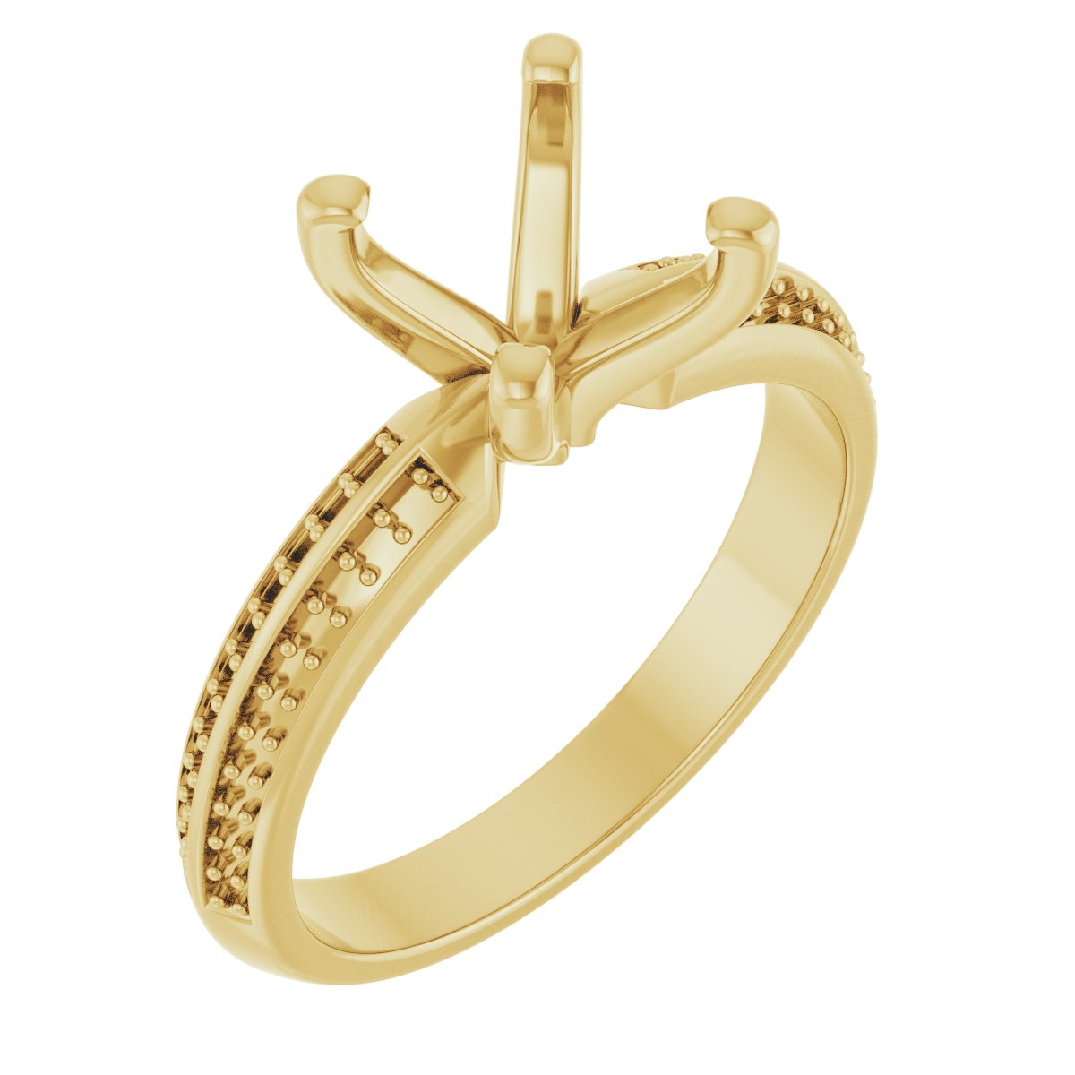 Accented Double-Row Engagement Ring