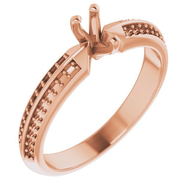 Accented Double-Row Engagement Ring
