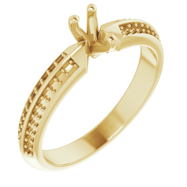 Accented Double-Row Engagement Ring