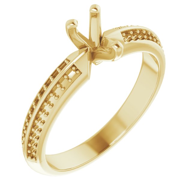 Accented Double-Row Engagement Ring