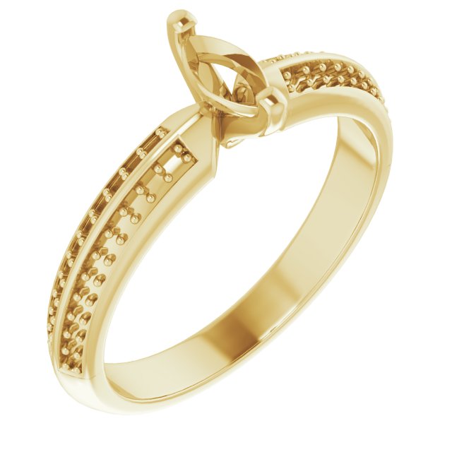 Accented Double-Row Engagement Ring