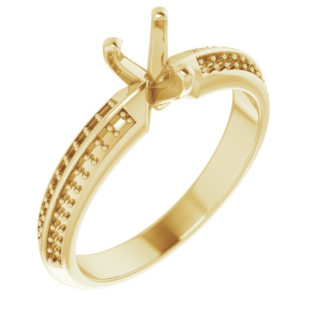Accented Double-Row Engagement Ring
