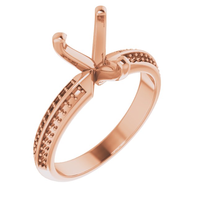 Accented Double-Row Engagement Ring
