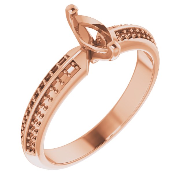 Accented Double-Row Engagement Ring